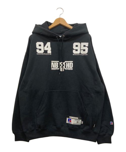 RUSSELL ATHLETIC（ラッセルアスレチック）RUSSELL ATHLETIC (ラッセルアスレチック) NEIGHBORHOOD (ネイバーフッド) BOUNTY HUNTER (バウンティハンター) SWEAT HOODIE LS パーカー ブラック サイズ:Lの古着・服飾アイテム