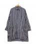 NIGEL CABOURN（ナイジェルケーボン）の古着「ストライプロングリネンシャツ」｜ネイビー