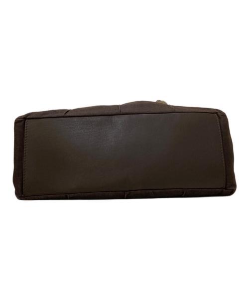 CELINE（セリーヌ）CELINE (セリーヌ) 切替キャンバストートバッグ ブラウンの古着・服飾アイテム