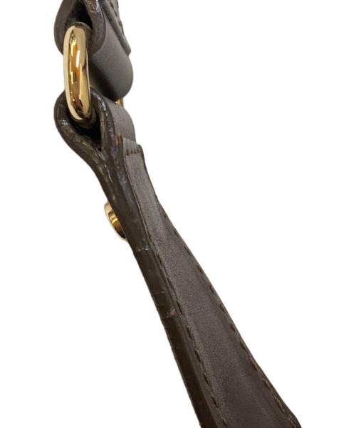 CELINE（セリーヌ）CELINE (セリーヌ) 切替キャンバストートバッグ ブラウンの古着・服飾アイテム