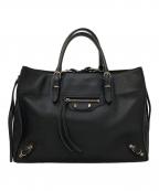 BALENCIAGAバレンシアガ）の古着「ペーパー 2WAYショルダーバッグ」｜ブラック
