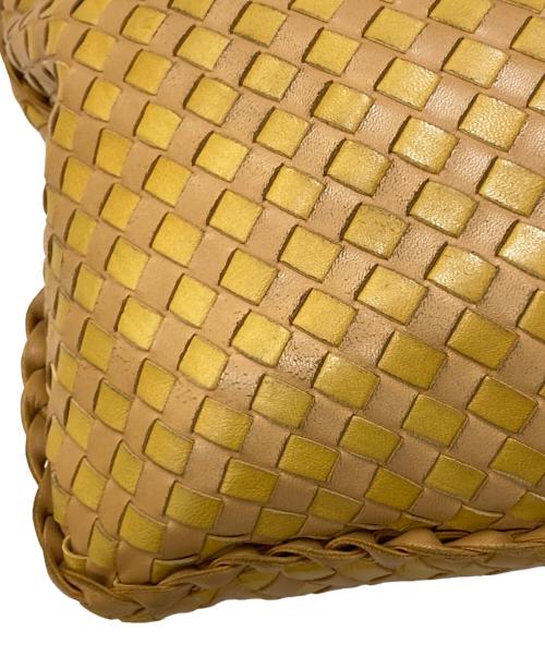 BOTTEGA VENETA（ボッテガベネタ）BOTTEGA VENETA (ボッテガベネタ) イントレチャート ホーボー レザー ワンショルダーバッグ ベージュの古着・服飾アイテム