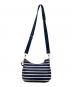 Kate Spade (ケイトスペード) ボーダーナイロン ショルダーバッグ ネイビー：7000円