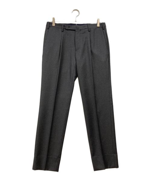 INCOTEX（インコテックス）INCOTEX (インコテックス) SUPER100’ｓワンタックウールスラックス グレー サイズ:48の古着・服飾アイテム