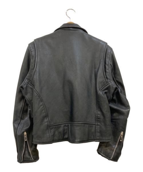 CUIRS LONDON（キュイーロンドン）CUIRS LONDON (キュイーロンドン) カウハイドライダースジャケット ブラック サイズ:下記参照の古着・服飾アイテム