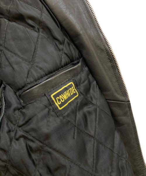 CUIRS LONDON（キュイーロンドン）CUIRS LONDON (キュイーロンドン) カウハイドライダースジャケット ブラック サイズ:下記参照の古着・服飾アイテム