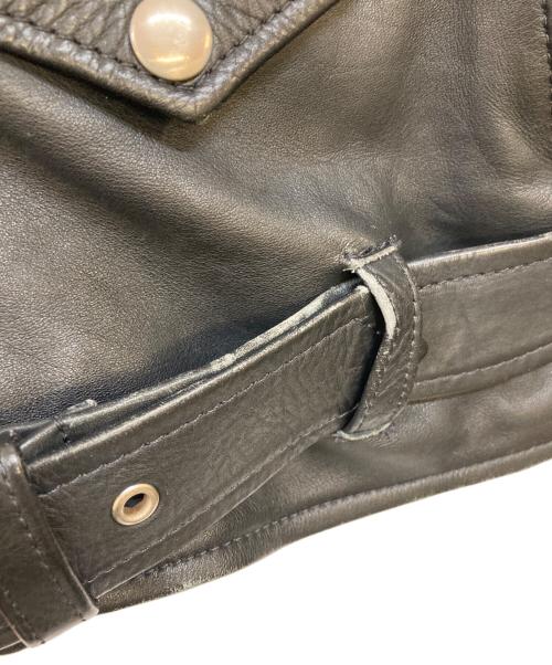 CUIRS LONDON（キュイーロンドン）CUIRS LONDON (キュイーロンドン) カウハイドライダースジャケット ブラック サイズ:下記参照の古着・服飾アイテム