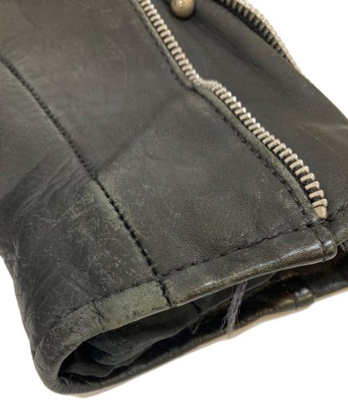 CUIRS LONDON（キュイーロンドン）CUIRS LONDON (キュイーロンドン) カウハイドライダースジャケット ブラック サイズ:下記参照の古着・服飾アイテム