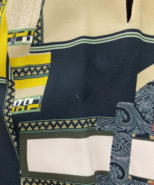 ETRO（エトロ）ETRO (エトロ) ノースリーブクレイジーパターンペイズリータイトドレス グリーン サイズ:40の古着・服飾アイテム