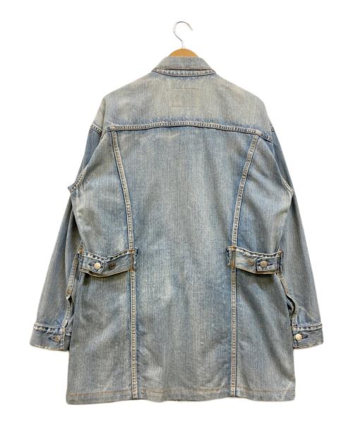 MISTER GENTLEMAN（ミスタージェントルマン）MISTER GENTLEMAN (ミスタージェントルマン) ヴィンテージ加工 デニムジャケット ブルー サイズ:Sの古着・服飾アイテム