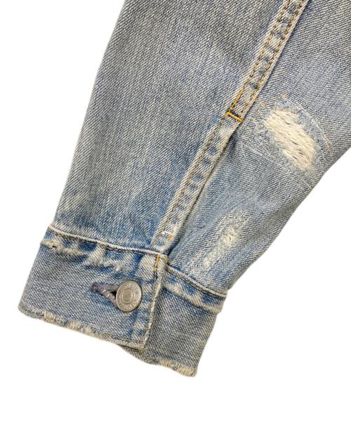 MISTER GENTLEMAN（ミスタージェントルマン）MISTER GENTLEMAN (ミスタージェントルマン) ヴィンテージ加工 デニムジャケット ブルー サイズ:Sの古着・服飾アイテム