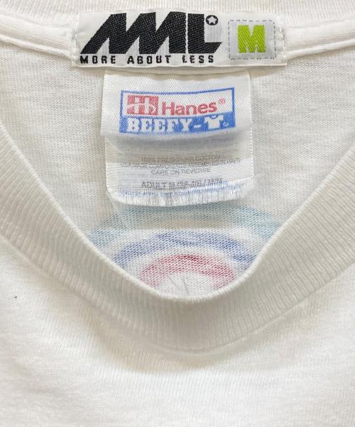 MORE ABOUT LESS（モアアバウトレス）MORE ABOUT LESS (モアアバウトレス) スカル ターゲット プリントTシャツ ホワイト サイズ:Mの古着・服飾アイテム