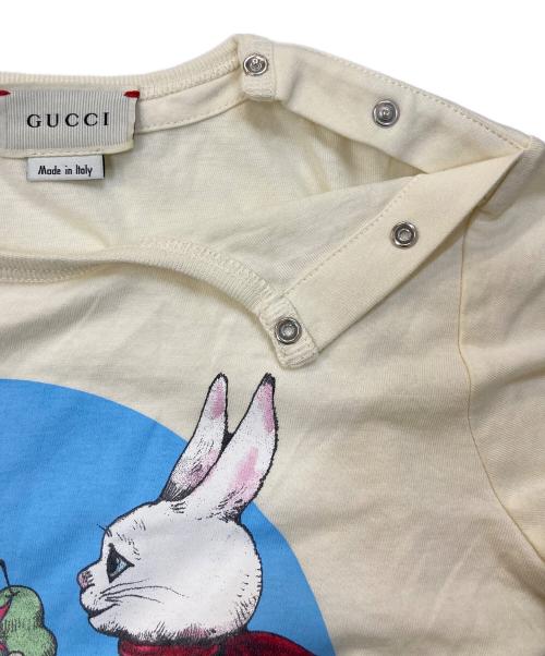 GUCCI（グッチ）GUCCI (グッチ) ウサギプリントTシャツ アイボリー サイズ:36m(詳細下記参照)の古着・服飾アイテム