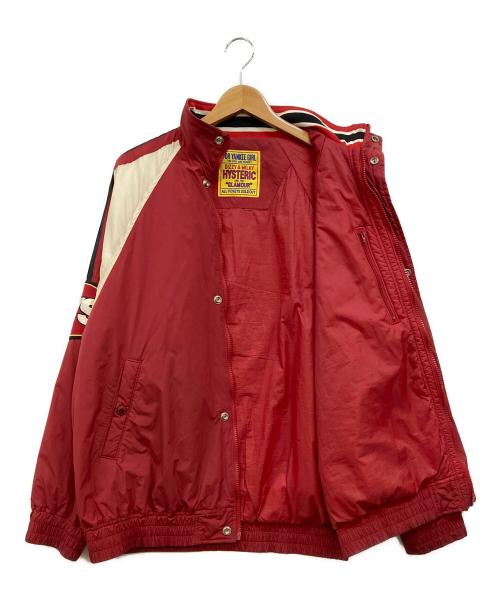 Hysteric Glamour（ヒステリックグラマー）Hysteric Glamour (ヒステリックグラマー) EVIL STARワッペン スタンドカラージャケット レッド サイズ:FREEの古着・服飾アイテム