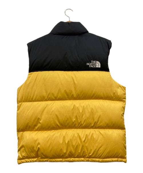 THE NORTH FACE（ザ ノース フェイス）THE NORTH FACE (ザ ノース フェイス) Retro Nuptse Vest ブラック×イエロー サイズ:XLの古着・服飾アイテム