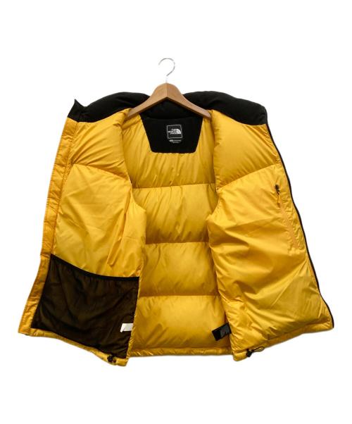 THE NORTH FACE（ザ ノース フェイス）THE NORTH FACE (ザ ノース フェイス) Retro Nuptse Vest ブラック×イエロー サイズ:XLの古着・服飾アイテム