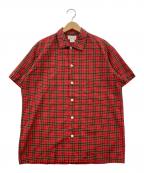 JANTZENジャンセン）の古着「60s USED タータンチェックシャツ」｜レッド