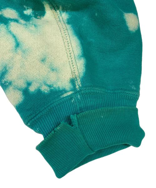 Champion REVERSE WEAVE（チャンピオン リバース ウィーブ）Champion REVERSE WEAVE (チャンピオン リバース ウィーブ) 刺繍タグ ブリーチ加工パーカー グリーン サイズ:XXLの古着・服飾アイテム