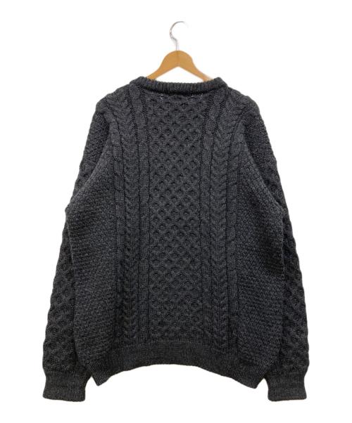 L.L.Bean（エルエルビーン）L.L.Bean (エルエルビーン) 70~80s USED アイルランド製フィッシャーマンニット グレー サイズ:Lの古着・服飾アイテム