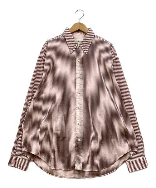 THE SHINZONE（ザ シンゾーン）THE SHINZONE (ザ シンゾーン) DADDY SHIRTS STRIPE レッド サイズ:RSの古着・服飾アイテム