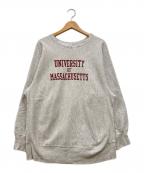Championチャンピオン）の古着「カレッジ三段ロゴリバースウィーブスウェット」｜グレー