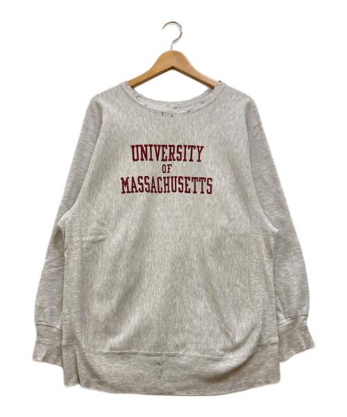 Champion（チャンピオン）Champion (チャンピオン) カレッジ三段ロゴリバースウィーブスウェット グレー サイズ:XLの古着・服飾アイテム