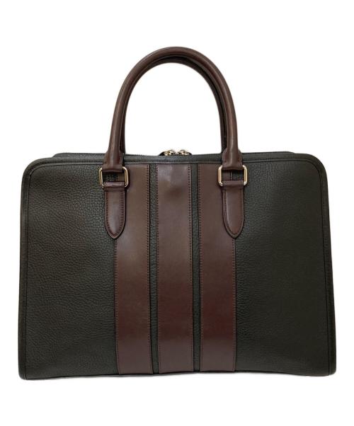 COACH（コーチ）COACH (コーチ) レザーブリーフケース ブラック×レッドの古着・服飾アイテム