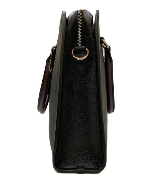 COACH（コーチ）COACH (コーチ) レザーブリーフケース ブラック×レッドの古着・服飾アイテム