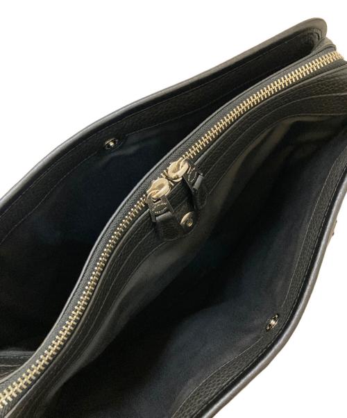 COACH（コーチ）COACH (コーチ) レザーブリーフケース ブラック×レッドの古着・服飾アイテム