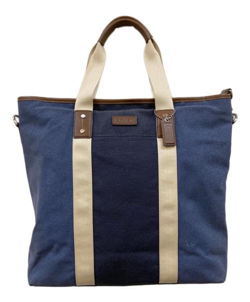 COACH（コーチ）COACH (コーチ) デニム2WAYトートバッグ ブルーの古着・服飾アイテム
