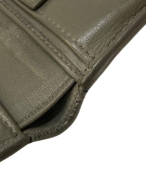 BOTTEGA VENETA（ボッテガベネタ）BOTTEGA VENETA (ボッテガベネタ) イントレチャート2つ折り財布 ブラックの古着・服飾アイテム