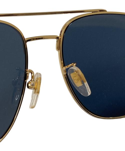 GUCCI（グッチ）GUCCI (グッチ) Aviator-Frame Metal Sunglasses ブラウン サイズ:59□17-145の古着・服飾アイテム