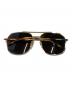 GUCCI (グッチ) Aviator-Frame Metal Sunglasses ブラウン サイズ:59□17-145：15000円