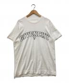 GIVENCHYジバンシィ）の古着「COLLEGE EMBROIDERED LOGO TEE」｜ホワイト