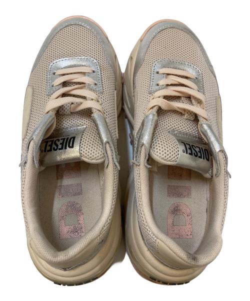 DIESEL（ディーゼル）DIESEL (ディーゼル) 厚底ローカットスニーカー ベージュ サイズ:22.5㎝の古着・服飾アイテム
