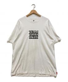 BlackEyePatch（ブラックアイパッチ）の古着「TOMODACHI LABEL RHINESTONE TEE」｜ホワイト