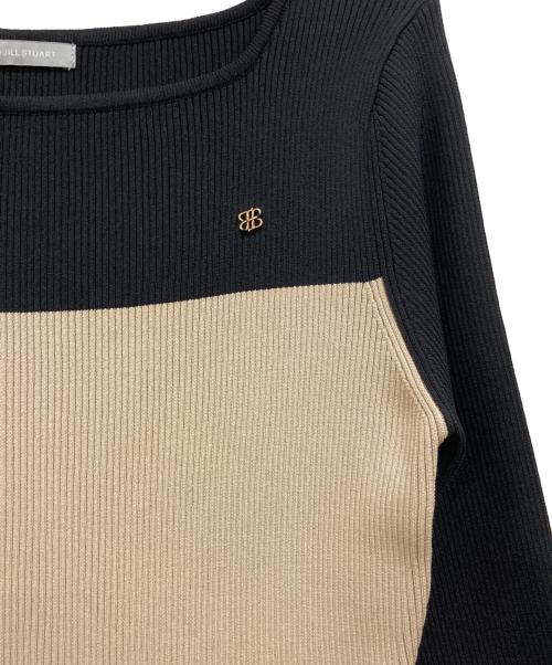 JILL BY JILLSTUART（ジル バイ ジルスチュアート）JILL BY JILLSTUART (ジル バイ ジルスチュアート) 長袖ソウバリフレアニットワンピース ベージュ サイズ:Mの古着・服飾アイテム