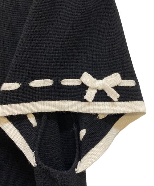 M'S GRACY（エムズグレイシー）M'S GRACY (エムズグレイシー) リボンニットワンピース ブラック サイズ:38の古着・服飾アイテム