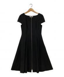 FOXEY NEWYORK（フォクシーニューヨーク）の古着「フロントジップワンピース」｜ブラック