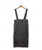 SLOW 23区スロー23ク）の古着「ソフトコーデュロイ サロペット スカート」｜グレー