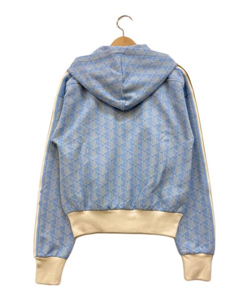 LACOSTE（ラコステ）LACOSTE (ラコステ) モノグラムジャカードフーディー ブルー サイズ:34の古着・服飾アイテム