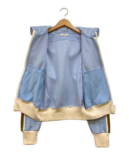 LACOSTE（ラコステ）LACOSTE (ラコステ) モノグラムジャカードフーディー ブルー サイズ:34の古着・服飾アイテム