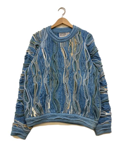 Coogi（クージー）Coogi (クージー) 3Dニット ブルー サイズ:SSの古着・服飾アイテム