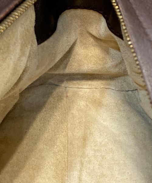 BOTTEGA VENETA（ボッテガベネタ）BOTTEGA VENETA (ボッテガベネタ) イントレチャートショルダーバッグ ブラウンの古着・服飾アイテム