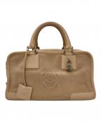 LOEWEロエベ）の古着「スウェード アマソナ30 ハンドバッグ」｜ピンク