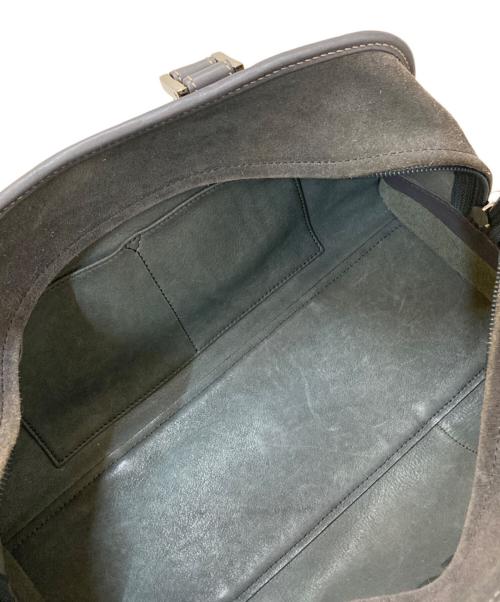 LOEWE（ロエベ）LOEWE (ロエベ) スウェード アマソナ30 ハンドバッグ ネイビーの古着・服飾アイテム