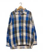 SEQUELシークエル）の古着「オープンカラーネルシャツ」｜ブルー