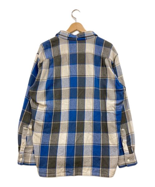 SEQUEL（シークエル）SEQUEL (シークエル) オープンカラーネルシャツ ブルー サイズ:Lの古着・服飾アイテム