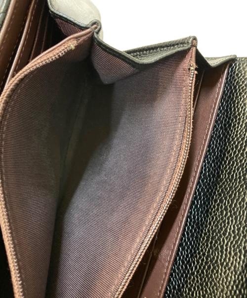 CHANEL（シャネル）CHANEL (シャネル) マトラッセ キャビアスキン 長財布 ブラックの古着・服飾アイテム