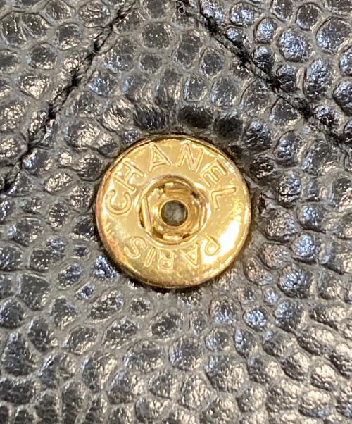 CHANEL（シャネル）CHANEL (シャネル) マトラッセ キャビアスキン 長財布 ブラックの古着・服飾アイテム